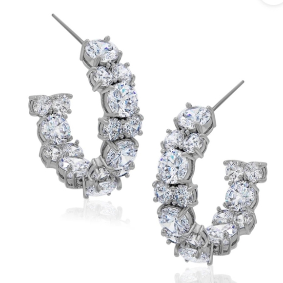Kenneth Jay Lane Inside Out Statement Hoop Earrings - Picture 17 of 17